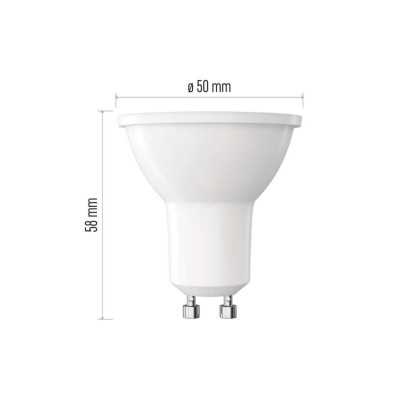 LED žarnica Classic MR16 bela/ GU10 / 4 W (39 W) / 450 lm / Hladna bela