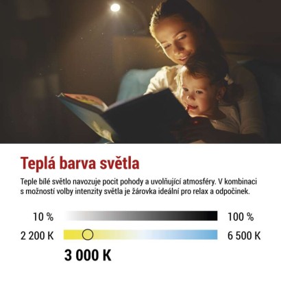 LED žárovka Classic MR16 / GU10 / 7 W (60 W) / 800 lm / teplá bílá / stmívatelná / krokově