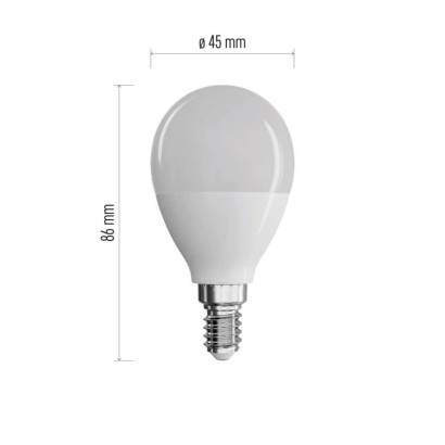 Żarówka LED Classic Mini Globe / E14 / 7,3 W (60 W) / 806 lm / ciepła biel