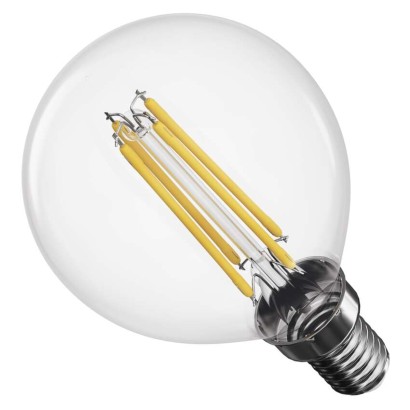 LED pirn Filament Mini Globe / E14 / 3,4 W (40 W) / 470 lm / Soe valge