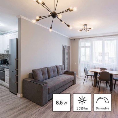 LED žiarovka Filament A60 / E27 / 8,5 W (75 W) / 1 055 lm / teplá biela / stmievateľná