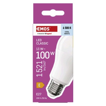 LED lemputė Classic A60 / E27 / 13 W (100 W) / 1521 lm / Šaltai balta