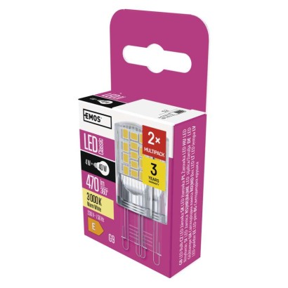LED lemputė Classic JC / G9 / 4 W (40 W) / 470 lm / šilta balta