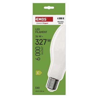 LED pirn Filament ED90 / E40 / 36 W (327 W) / 6 000 lm / neutraalne valge