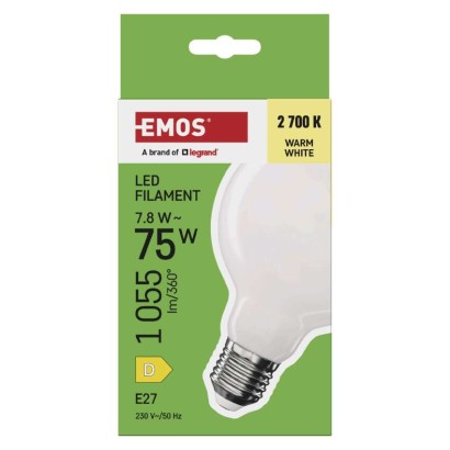LED Lampe Filament G95 / E27 / 7,8 W (75 W) / 1055 lm / Warmweiß