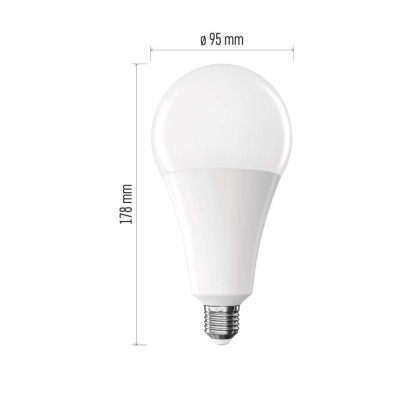 LED žárovka Classic A95 / E27 / 28 W (200 W) / 3452 lm / neutrální bílá