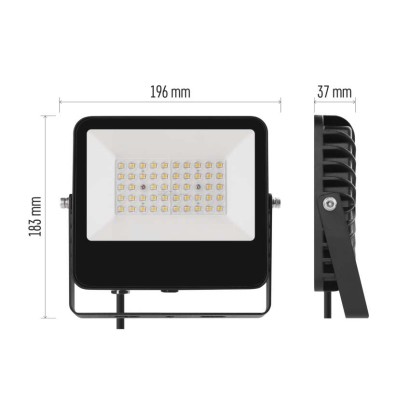 LED-prožektor AVENO 30 W, must, neutraalne valge