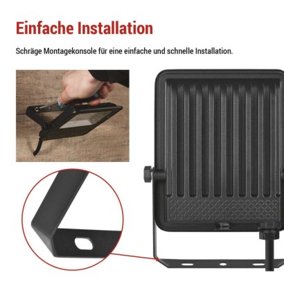 LED-Strahler VISIO schwarz, 30W neutralweiß