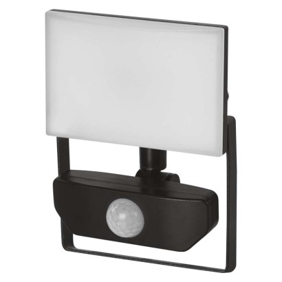LED prožektorius TAMBO su judesio jutikliu, 10 W, 1000 lm, juodas