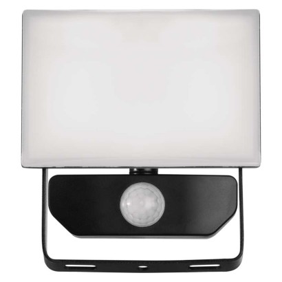 LED prožektorius TAMBO su judesio jutikliu, 10 W, 1000 lm, juodas
