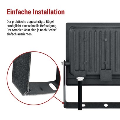 LED-Fluter TAMBO EVO, 50 W, 5000 lm, IP65, schwarz