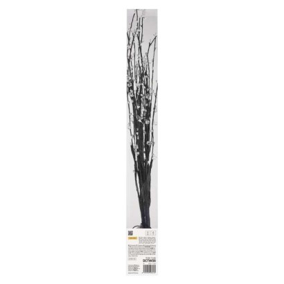 LED veja z biseri, 60 cm, 3x AA, notranja, topla bela, časovnik