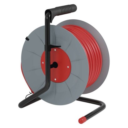 Pikenduskaabli rull 50 m / 4 Pistikupesa / oranž / PVC / 230 V / 1,5 mm2