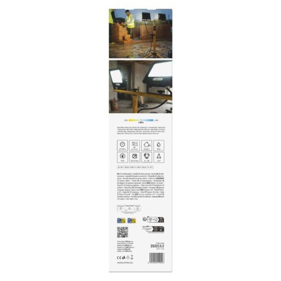 LED prožektors GLARO, 2×30W + statīvs, sarkans, neitrāli balts