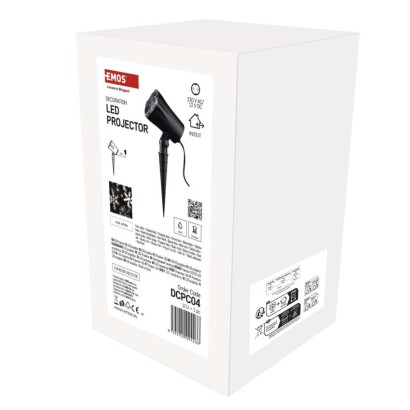 LED božični projektor – snežinke, zunanji in notranji, hladna bela