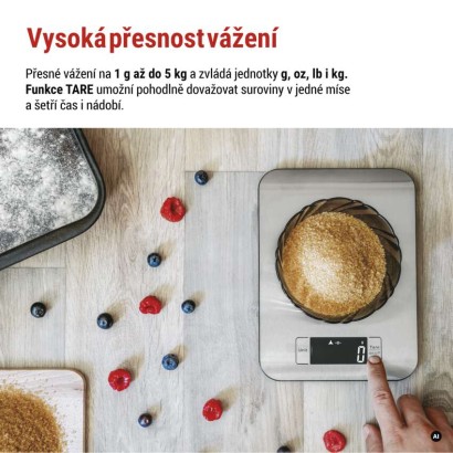 Digitální kuchyňská váha EV012, stříbrná