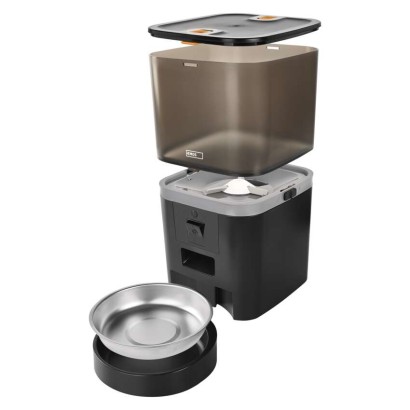 GoSmart Futterspender Pet Care mit Kamera, 6 l, schwarz, Wi-Fi