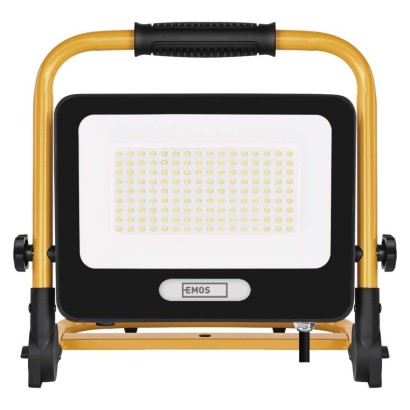 Naświetlacz LED GLARO 100 W, żółto-czarny, IP65, 10 000 lm, neutralna biel