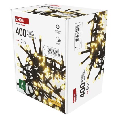 LED kalėdinė girlianda – ežiukas, 8 m, lauko ir vidaus, šiltai balta, laikmatis