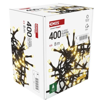 LED kalėdinė girlianda – ežiukas, 8 m, lauko ir vidaus, šiltai balta, laikmatis