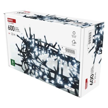 LED Weihnachtliche Lichterkette – Igel, 12 m, Außen und Innen, Kaltweiß, Timer