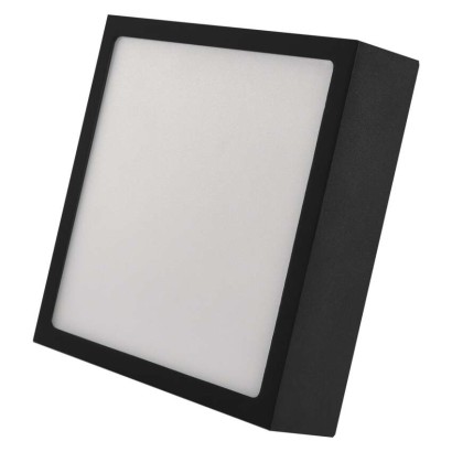 LED svítidlo NEXXO černé, 17 x 17 cm, 12,5 W, teplá/neutrální bílá
