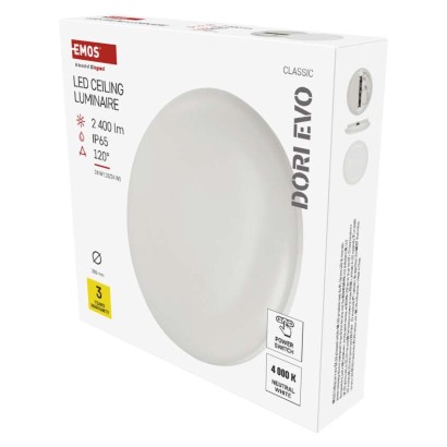 EMOS LED mennyezeti lámpa DORI EVO, 24W, Természetes fehér