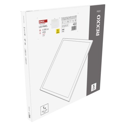 LED panel REXXO backlit 60×60, kvadratni, vgradni, bel, 30W NW