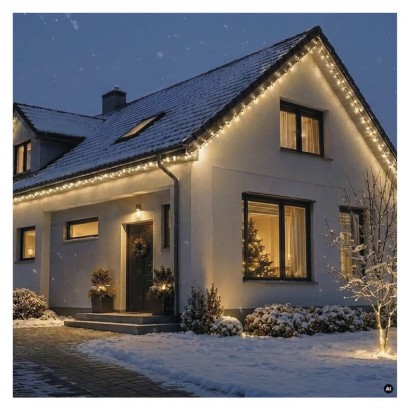 Premium LED spojovacia reťaz biela, 5 m, vonkajšia aj vnútorná, teplá biela