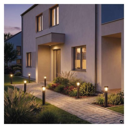 Słupek oświetleniowy Garden ARTEO 80cm, na żarówkę E27 max 15W, IP44