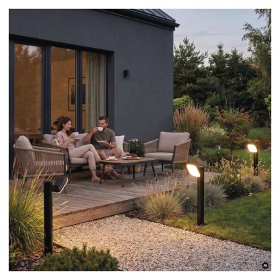 LED Garten-Pollerleuchte NIKA, 12 x 12 x 50 cm, 12,5 W, warmweiß