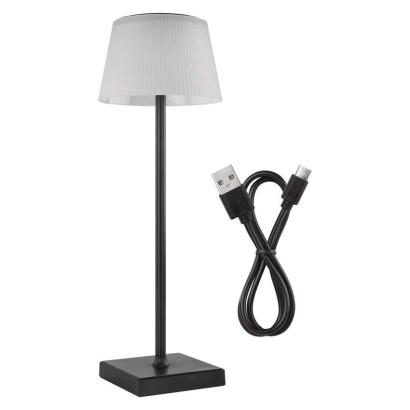 LED Schreibtischlampe KATIE, wiederaufladbar, schwarz