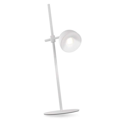 LED stolná lampa SOPHIE, dobíjacia, biela