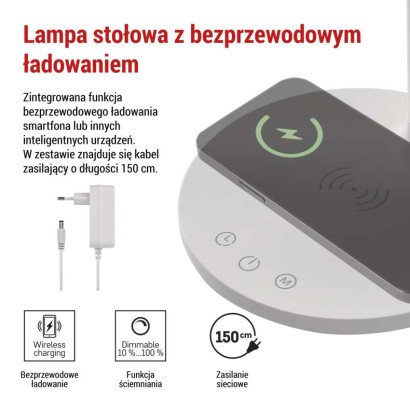 Lampa biurkowa LED OSCAR biała
