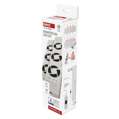 Ventilator za radiator DUO , bele barva