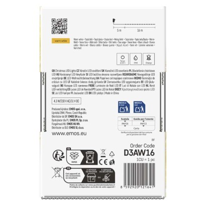 Dekoracje - 160LED drop łezki 16m ciepła biel, IP44 timer