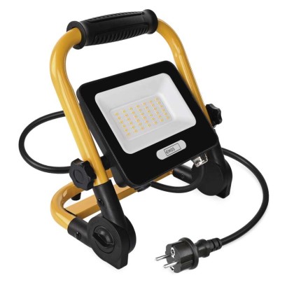 GLARO 30 W-os LED-reflektor, sárga-fekete, IP65, 3000 lm, semleges fehér