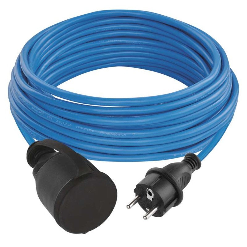 Špeciálny predlžovací kábel 10 m / 1 zásuvka / silikónový / 230 V / 1,5 mm2