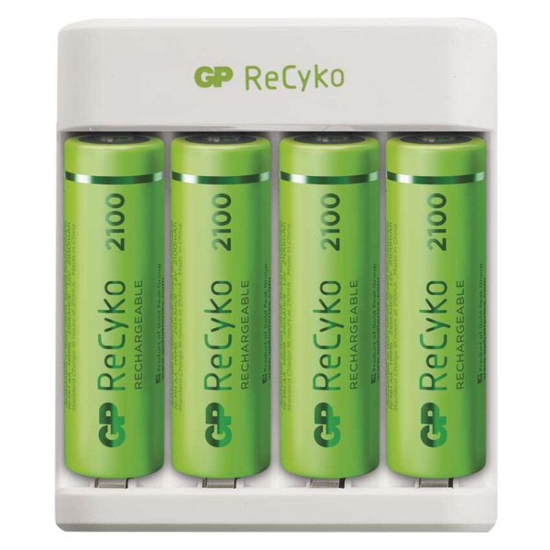 E-shop GP nabíjačka batérií Eco E411 + 4× AA 2100 + 4× AAA 800