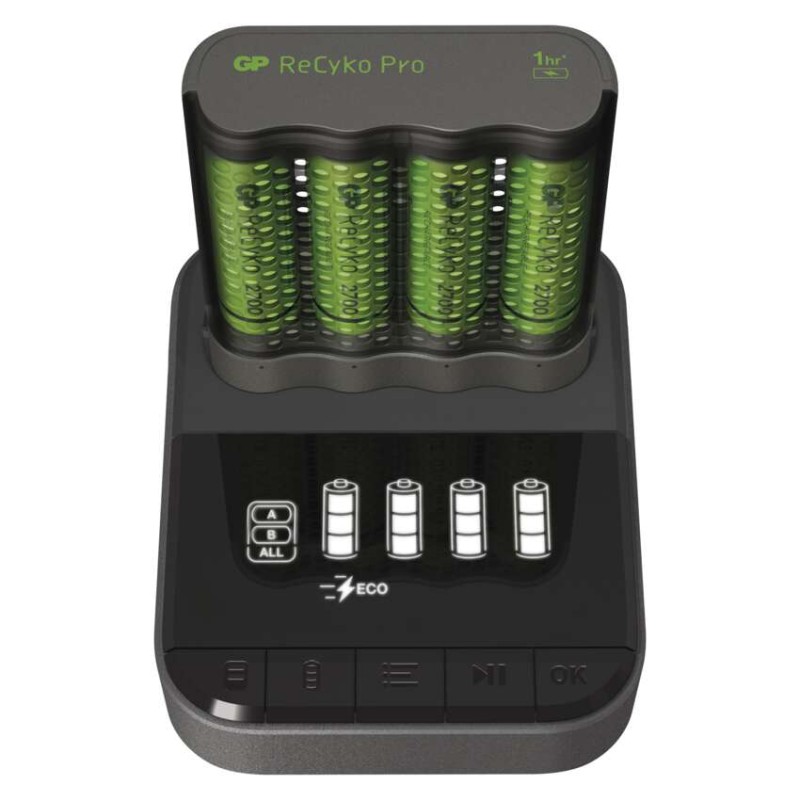 E-shop GP nabíjačka batérií Pro P461 + 4AA ReCyko 2700 + DOCK