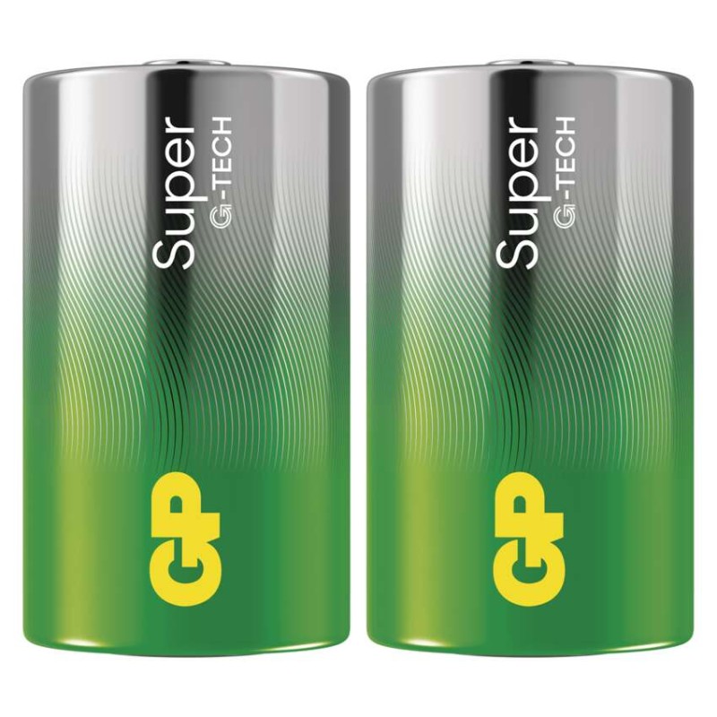 E-shop Alkalická batéria GP Super LR20 (D), 2 ks