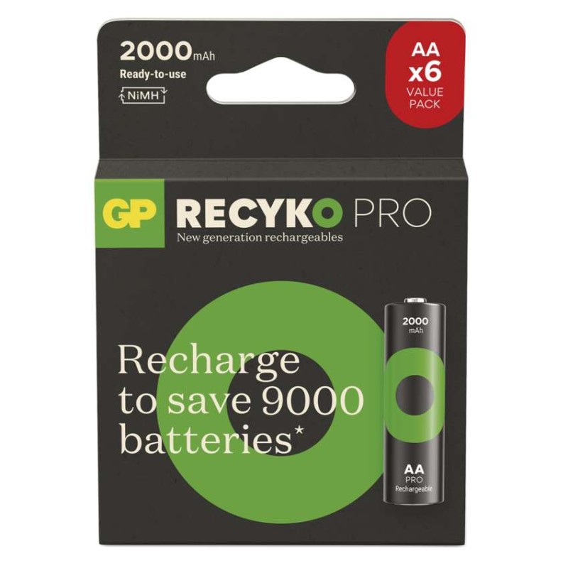 Nabíjecí baterie GP ReCyko Pro Professional AA (HR6), 6 ks
