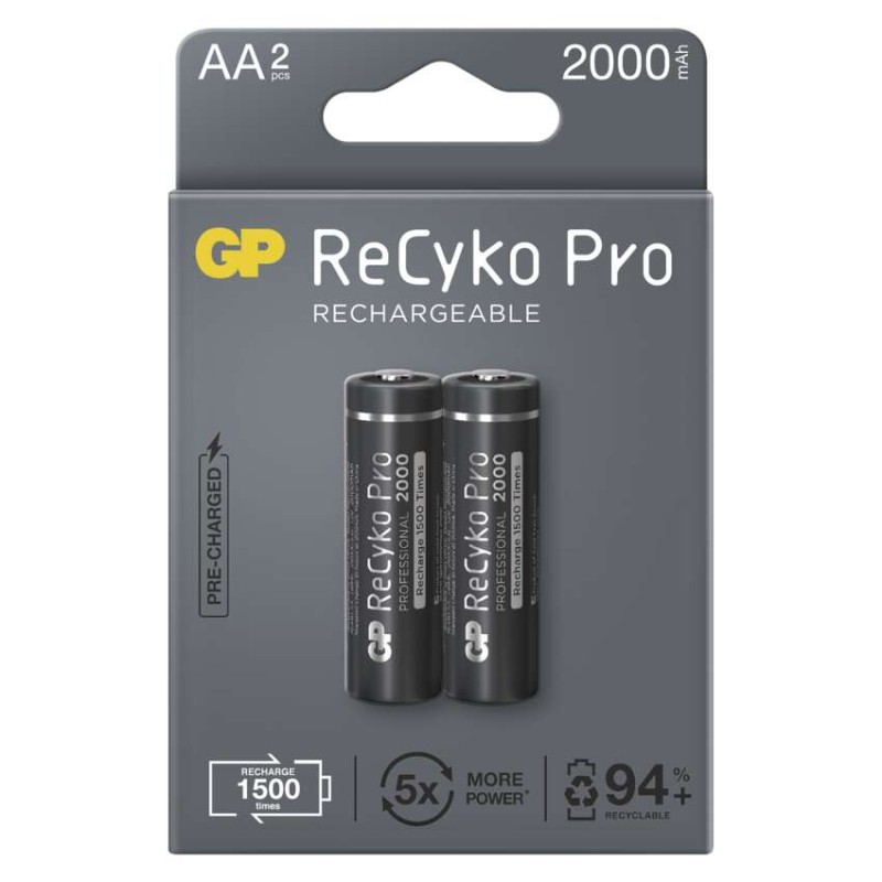 Nabíjecí baterie GP ReCyko Pro Professional AA (HR6), 2 ks