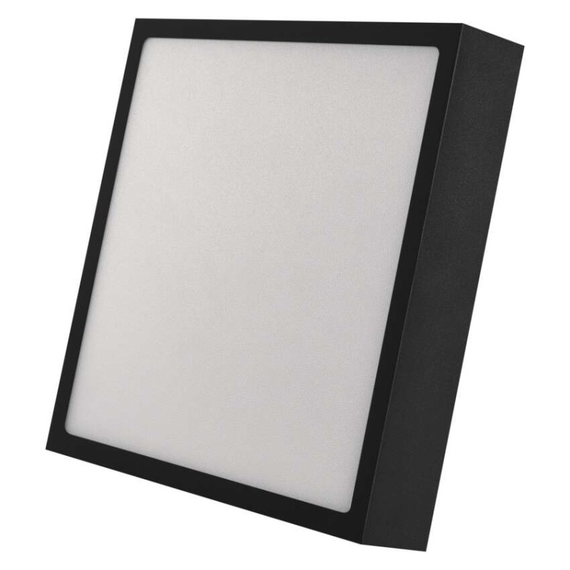LED svítidlo NEXXO černé, 22,5 x 22,5 cm, 21 W, teplá/neutrální bílá