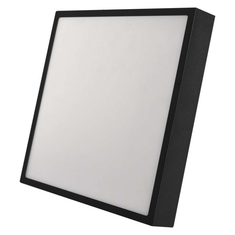 LED svítidlo NEXXO černé, 30 x 30 cm, 28,5 W, teplá/neutrální bílá