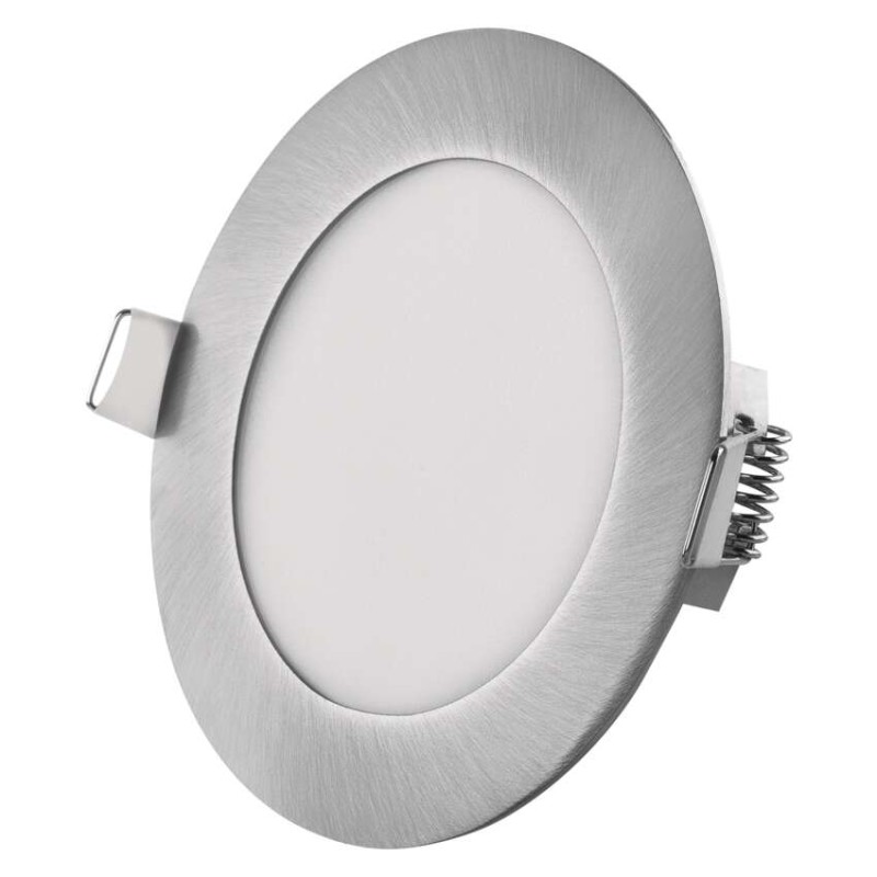 LED podhledové svítidlo NEXXO stříbrné, 12 cm, 7 W, teplá/neutrální bílá