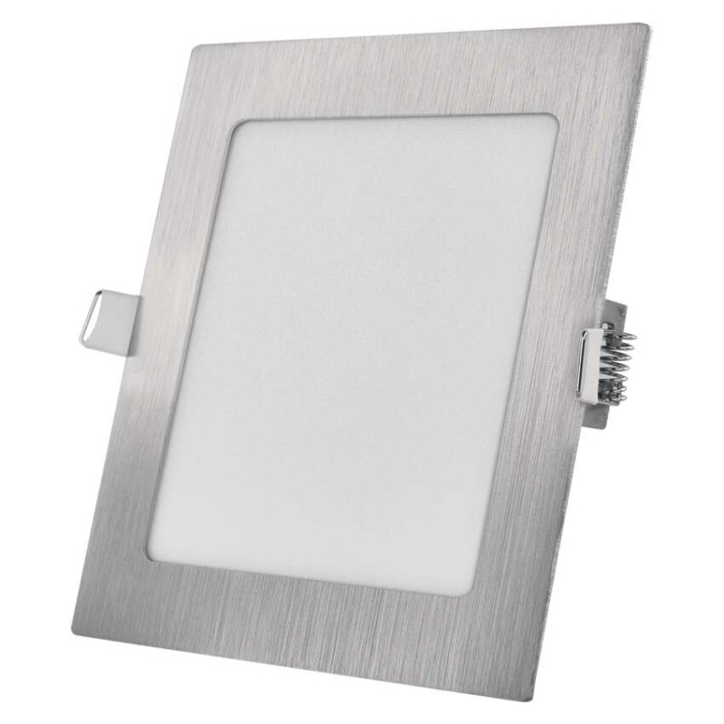 LED podhledové svítidlo NEXXO stříbrné, 17 x 17 cm, 12,5 W, teplá/neutrální bílá