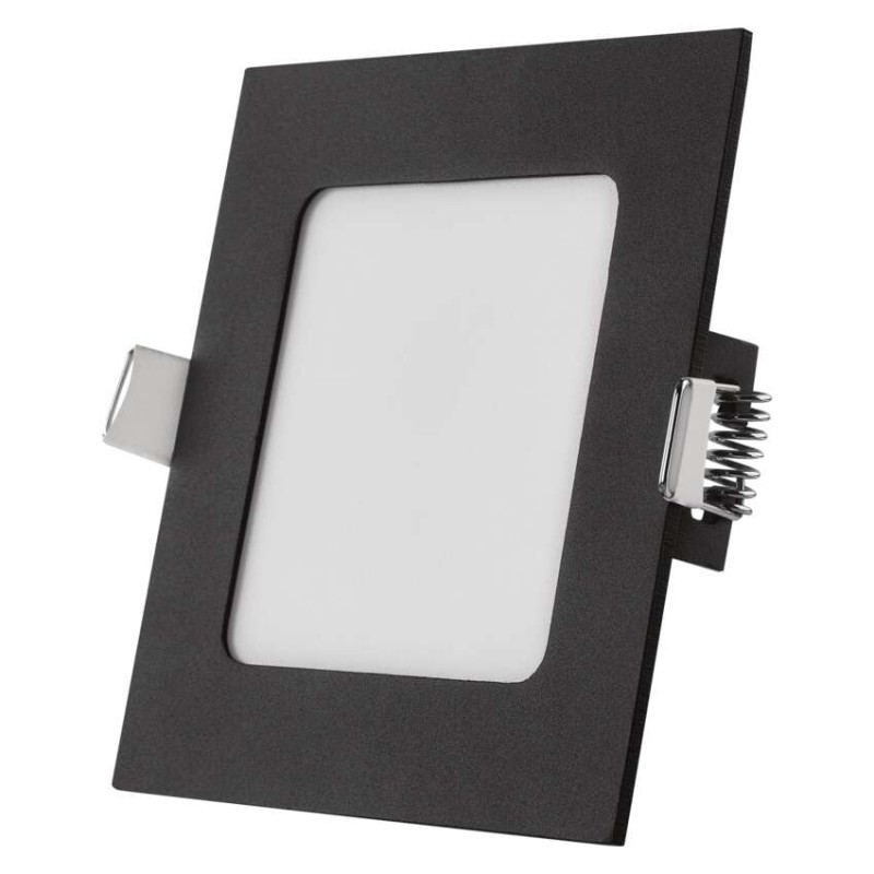 LED podhledové svítidlo NEXXO černé, 12 x 12 cm, 7 W, teplá/neutrální bílá