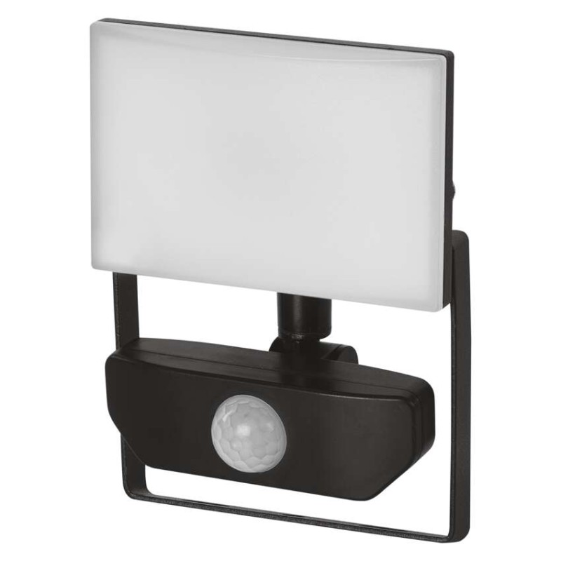 LED reflektor TAMBO s pohybovým čidlem, 10,5 W, černý, neutrální bílá