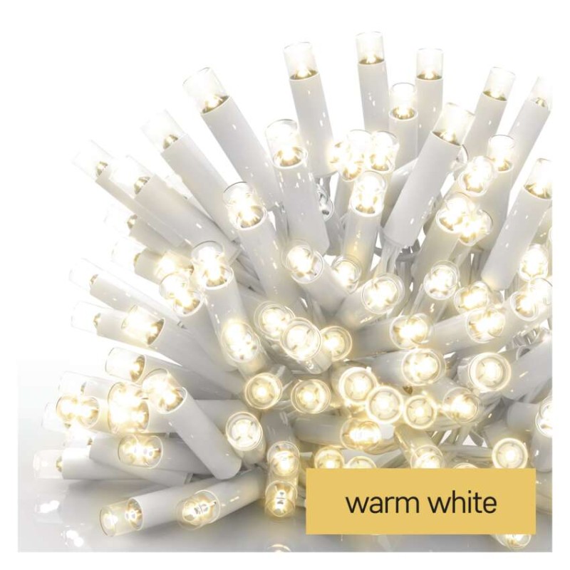 Profi LED spojovací řetěz bílý, 5 m, venkovní i vnitřní, teplá bílá